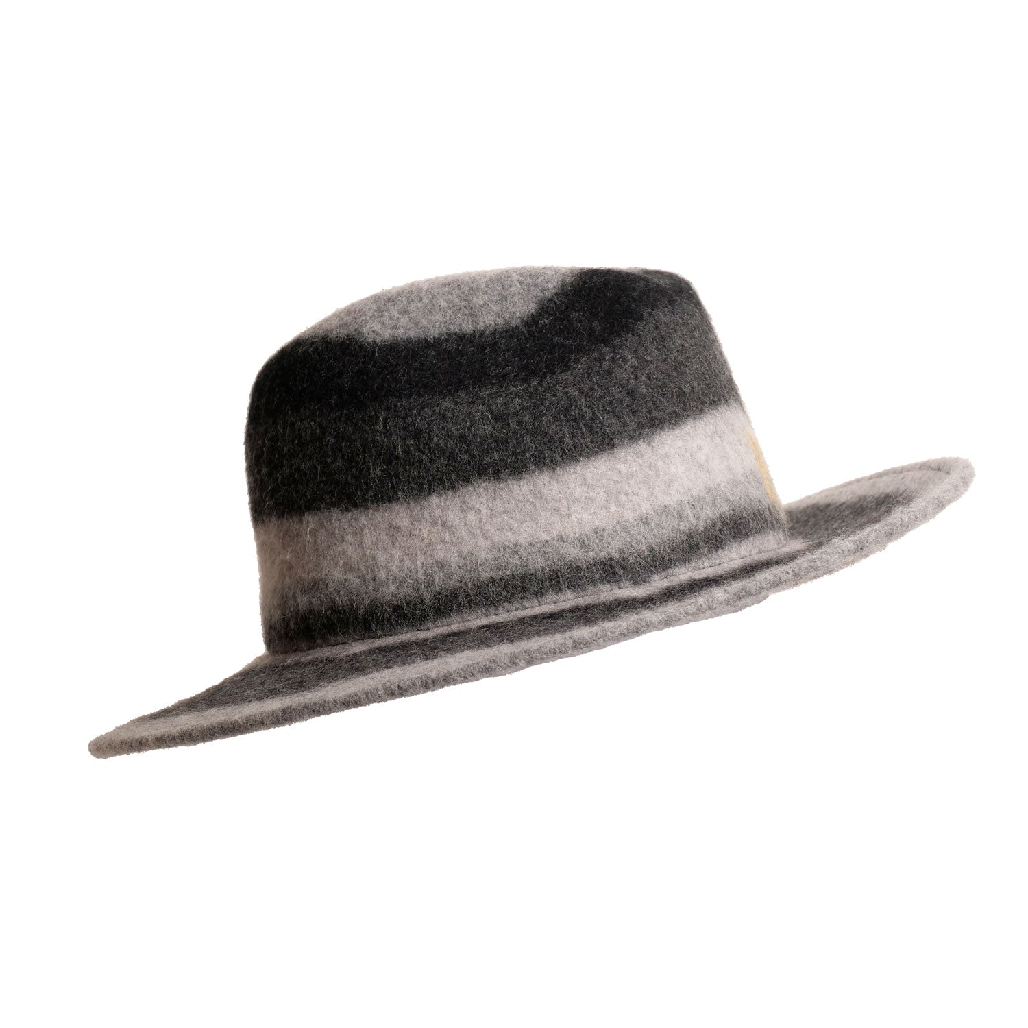 Borsalino wool felt hat with macro logo