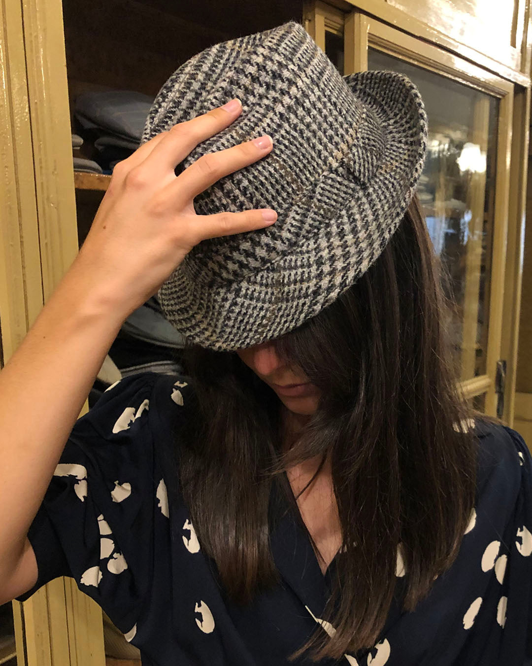 Vintage-Inspired Wool Mini Trilby