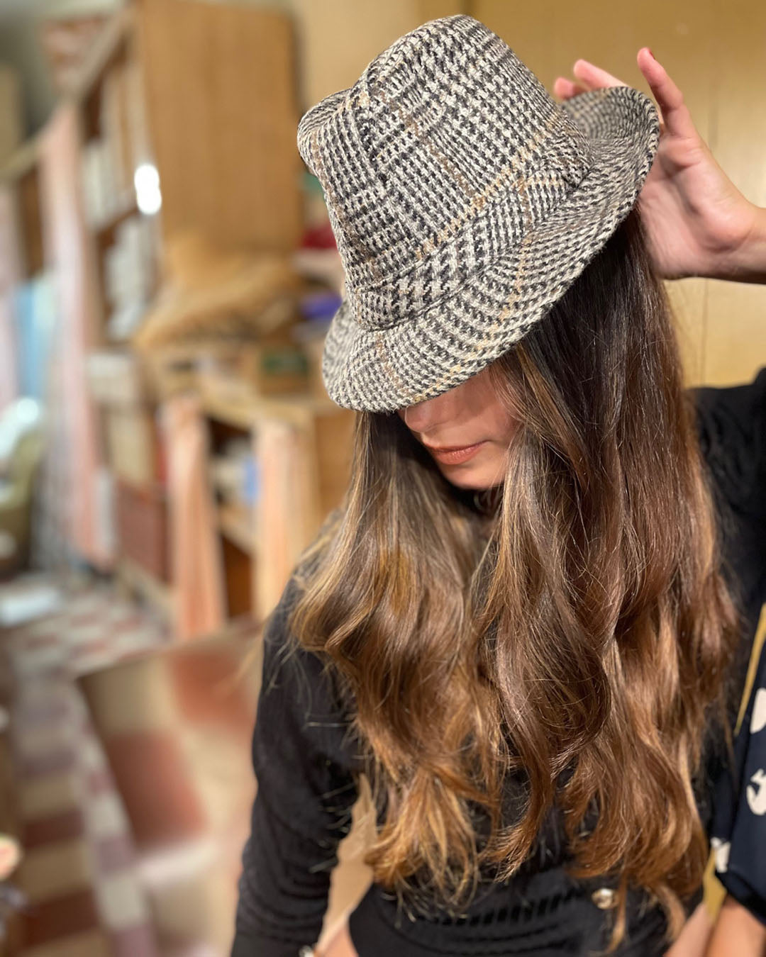 Vintage-Inspired Wool Mini Trilby