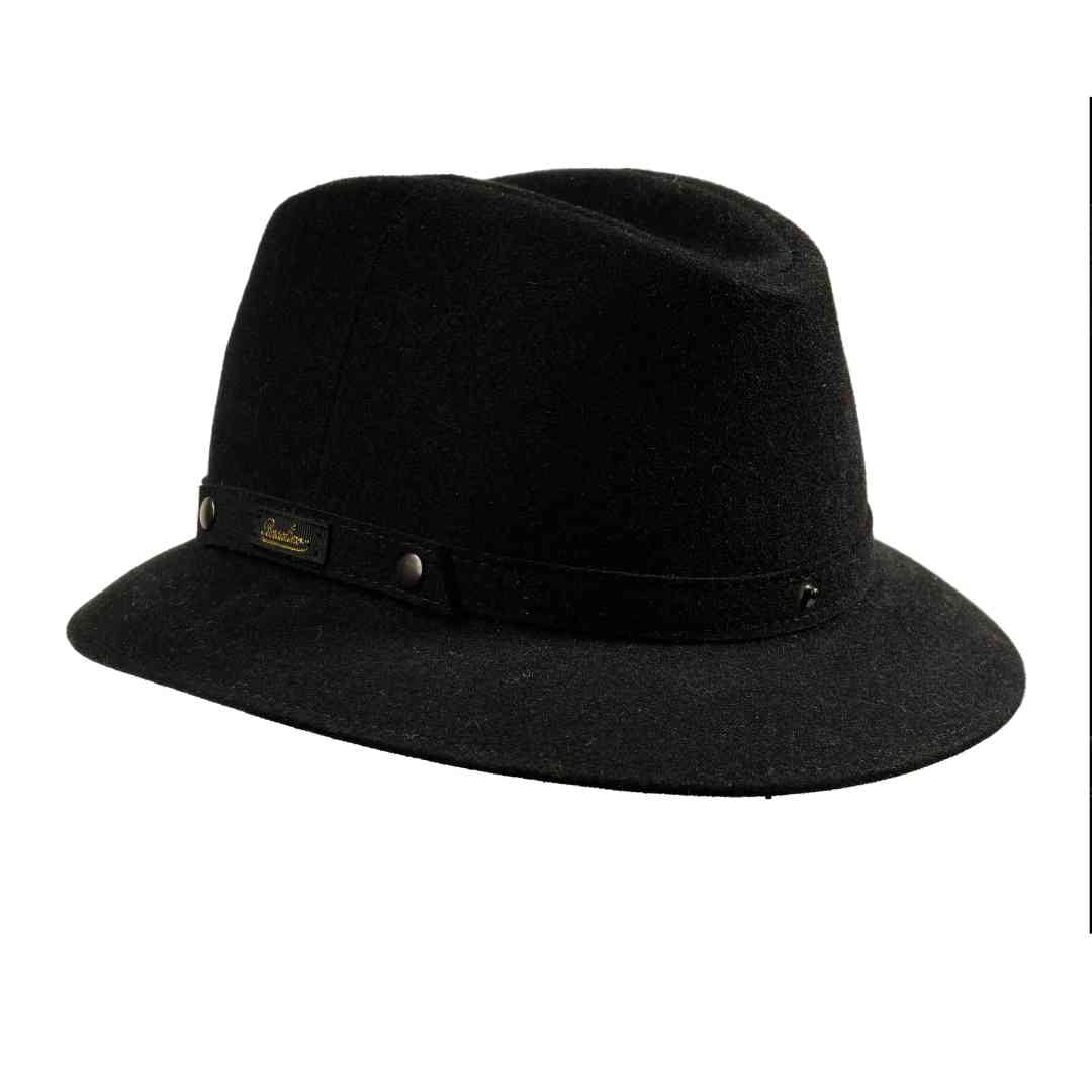 Borsalino Rollable Hat I Black